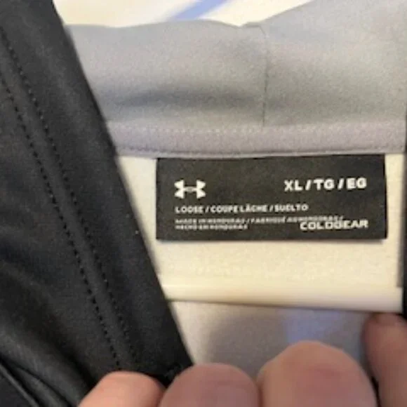 Men's Under Armour Sweatshirt, Size XL Black & Gray Camo patterned - Picture 7 of 9